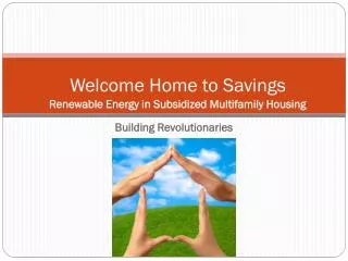 Welcome Home to Savings
