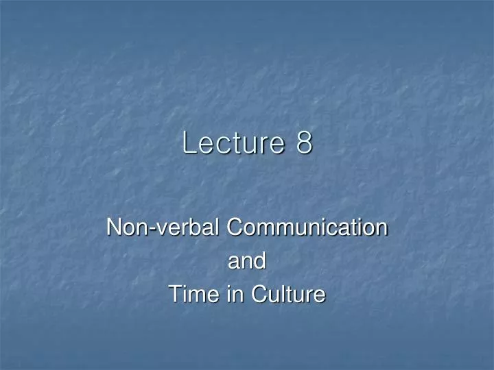 lecture 8