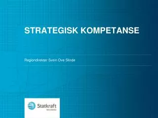 strategisk kompetanse