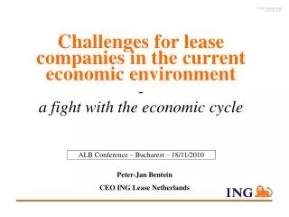 Peter-Jan Bentein CEO ING Lease Netherlands