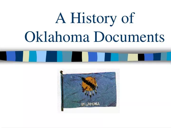 a history of oklahoma documents