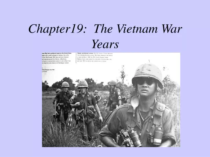 chapter19 the vietnam war years
