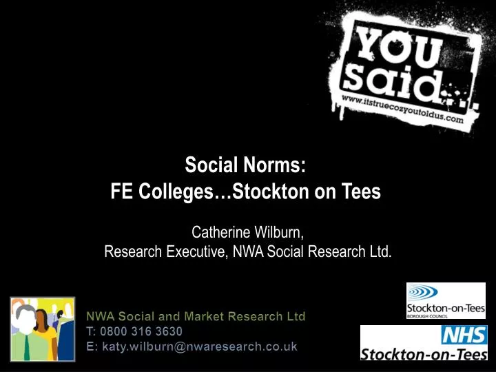 social norms fe colleges stockton on tees