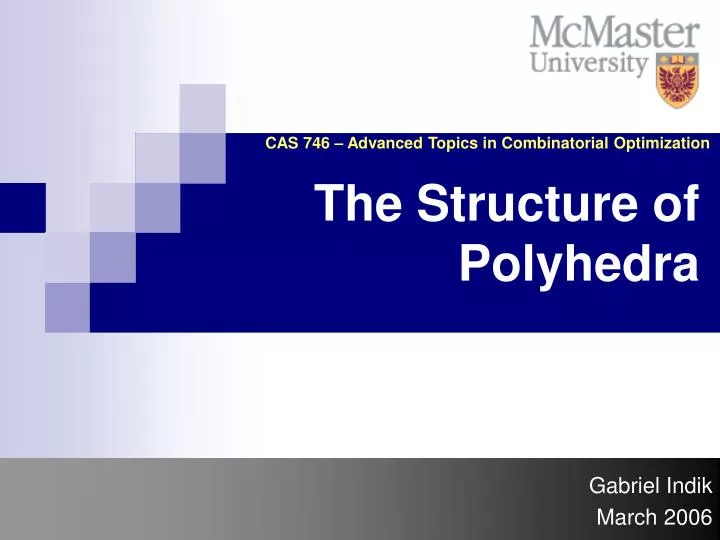 the structure of polyhedra
