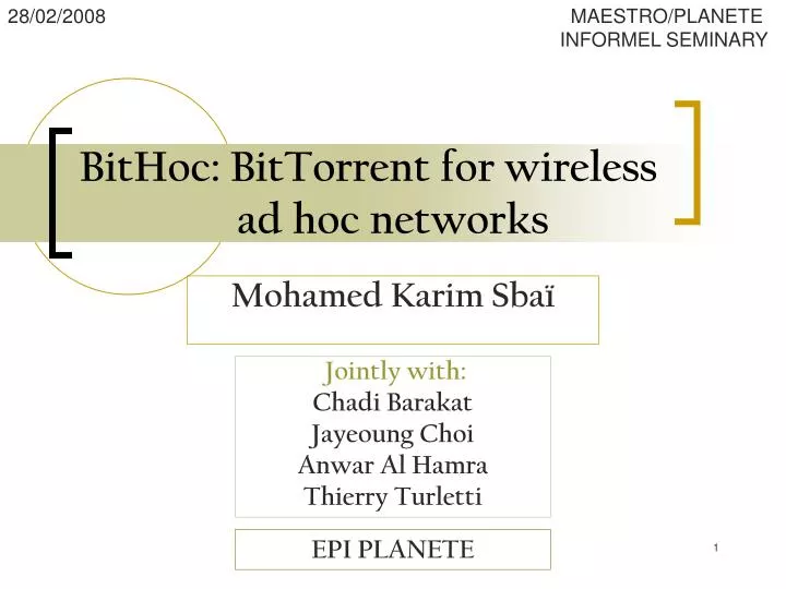 bithoc bittorrent for wireless ad hoc networks