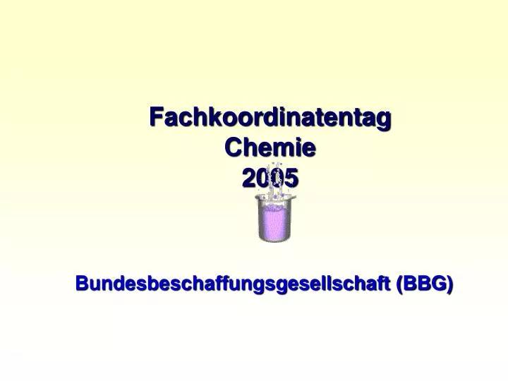 fachkoordinatentag chemie 2005