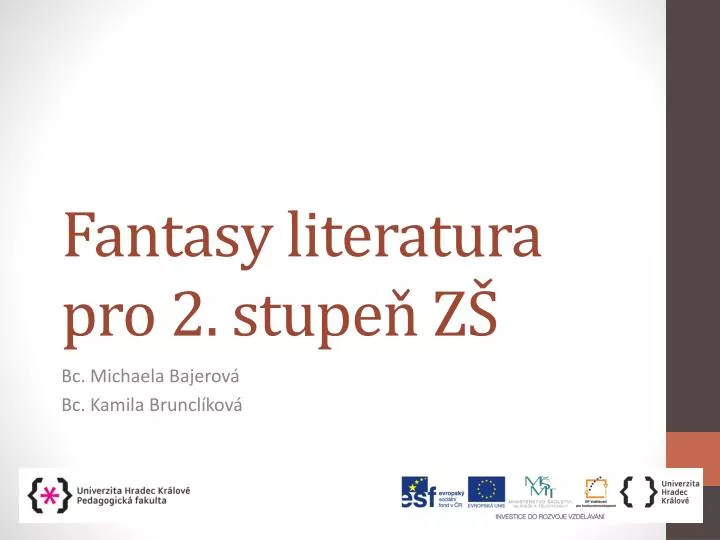 fantasy literatura pro 2 stupe z