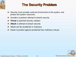 the security problem
