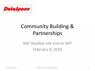 Community Building &amp; Partnerships