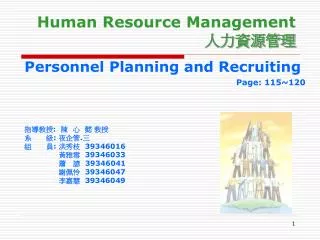 Human Resource Management 人力資源管理