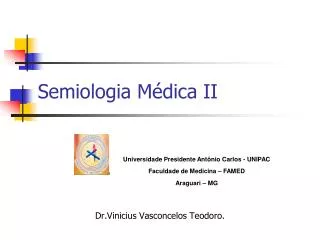 Semiologia Médica II