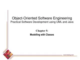 Chapter 5: Modelling with Classes
