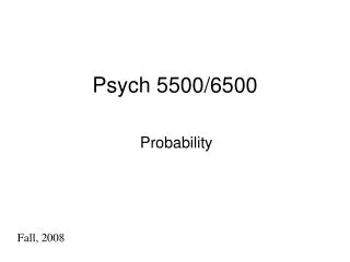 Psych 5500/6500