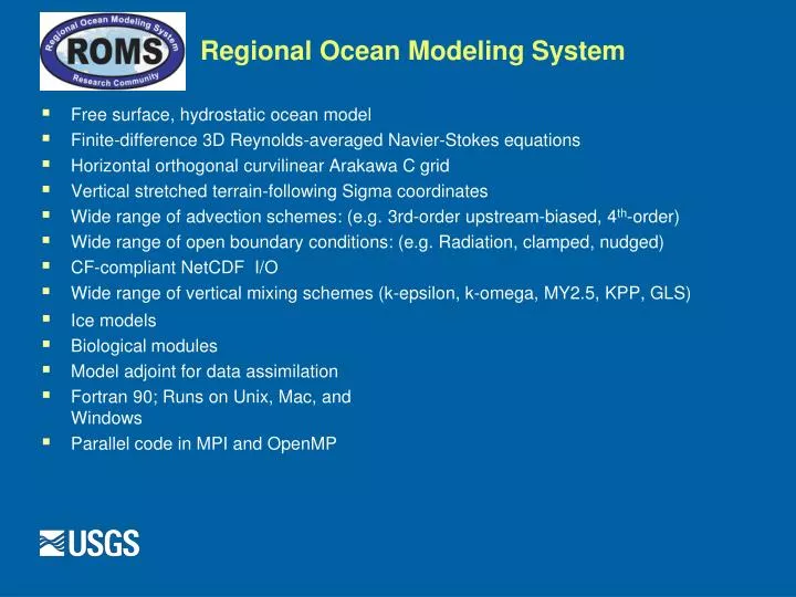 regional ocean modeling system