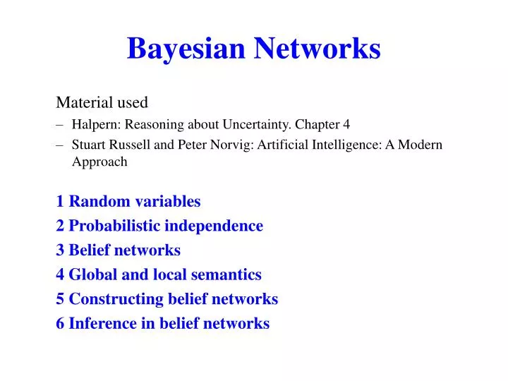 bayesian networks