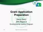 Grant Application Preparation - slide 1
