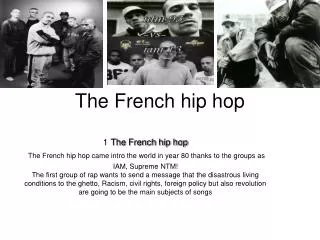 The French hip hop