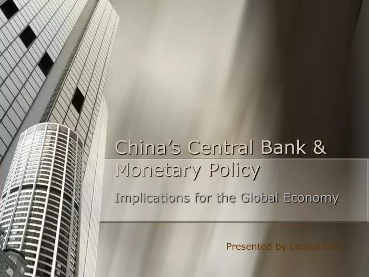 china s central bank monetary policy