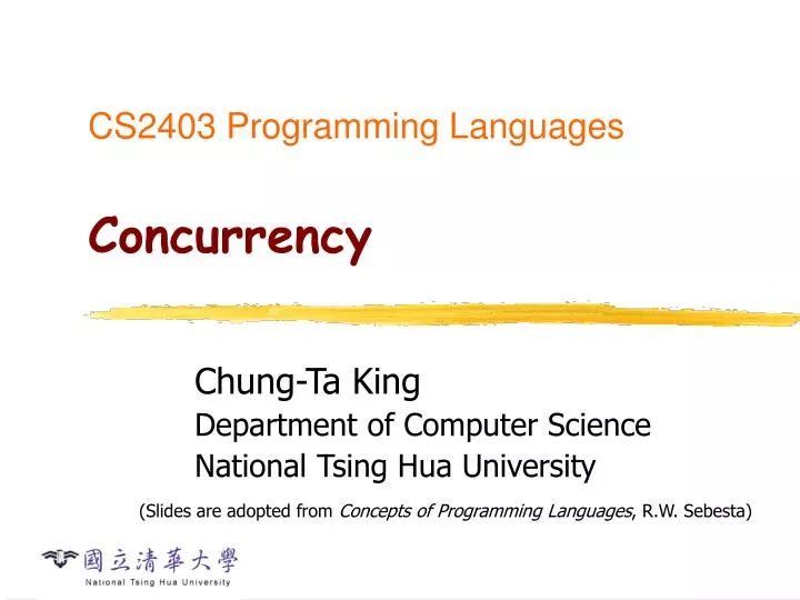 cs2403 programming languages concurrency