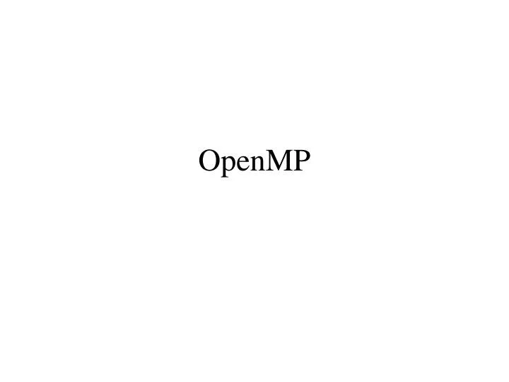 openmp