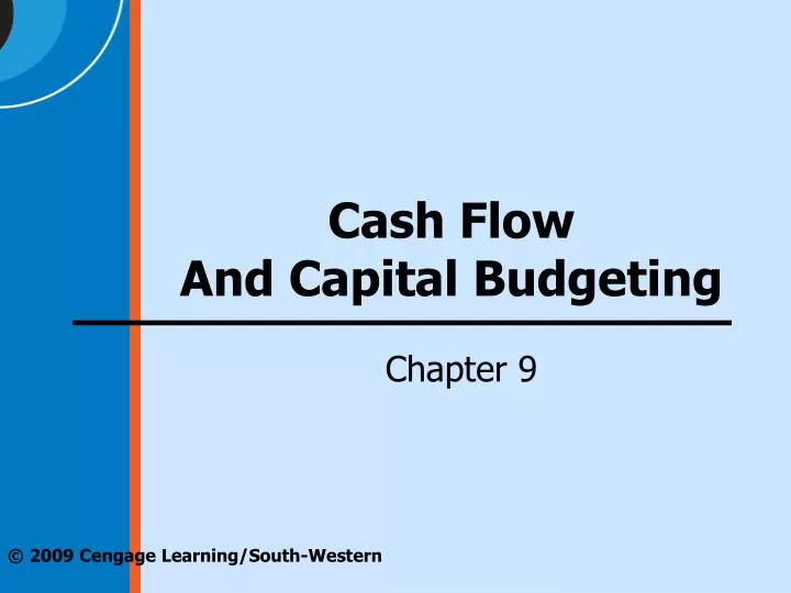cash flow and capital budgeting