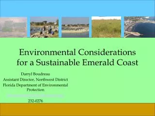 Environmental Considerations for a Sustainable Emerald Coast