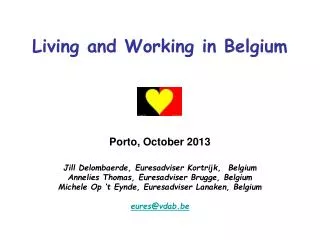 Living and Working in Belgium