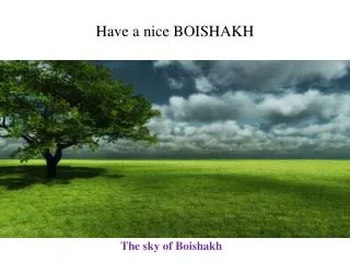 The sky of Boishakh