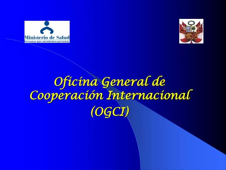 oficina general de cooperaci n internacional ogci