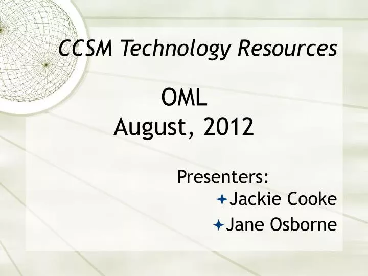 ccsm technology resources