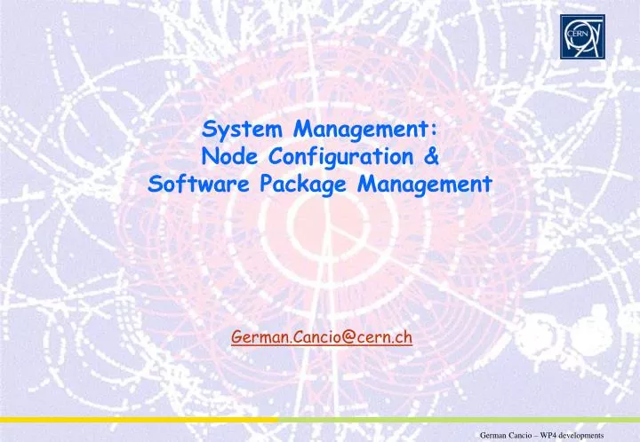 system management node configuration software package management