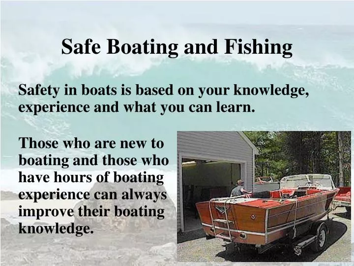 safe boating and fishing