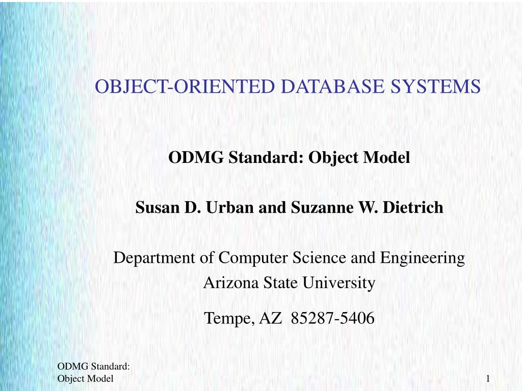 PPT - OBJECT-ORIENTED DATABASE SYSTEMS PowerPoint Presentation, free ...