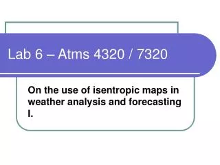 lab 6 atms 4320 7320