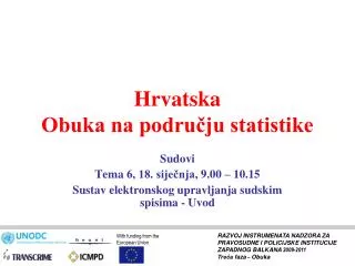 hrvatska obuka na podru ju statistike