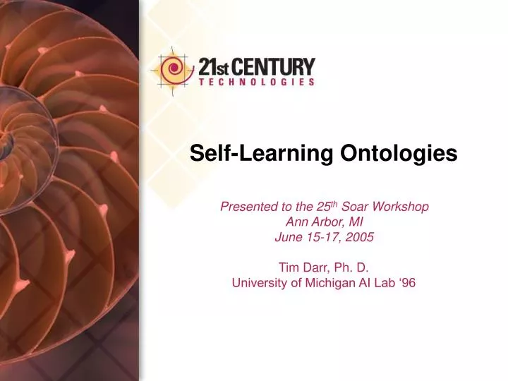 self learning ontologies