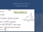 A polygon with three sides . - slide 1