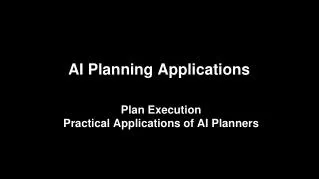 AI Planning Applications