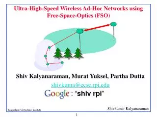 Ultra-High-Speed Wireless Ad-Hoc Networks using Free-Space-Optics (FSO)