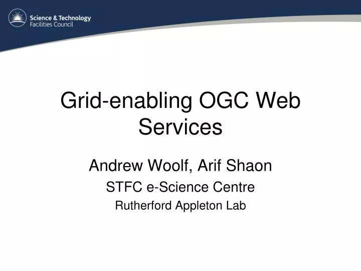 grid enabling ogc web services