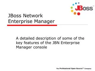 JBoss Network Enterprise Manager