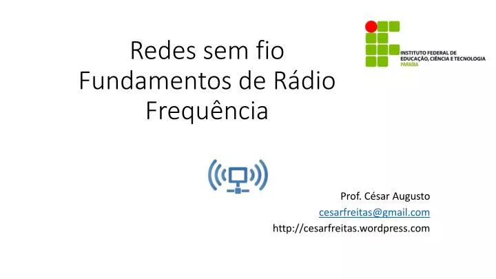 redes sem fio fundamentos de r dio frequ ncia