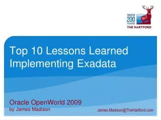 Top 10 Lessons Learned Implementing Exadata