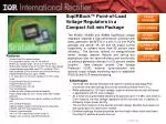 Introducing SupIRBuck™: High-Efficiency Voltage Regulators in Compact 4x5 mm Packages - slide 1