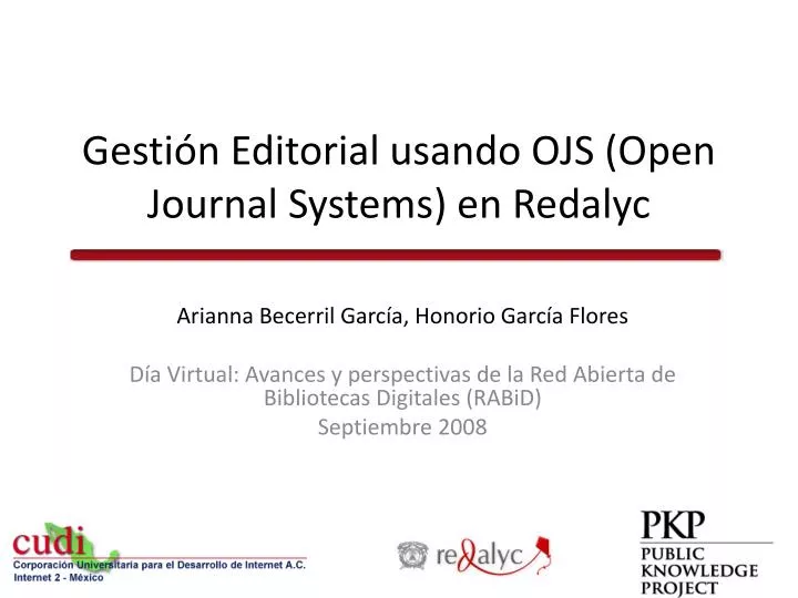 gesti n editorial usando ojs open journal systems en redalyc