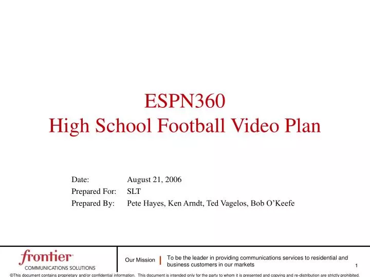 espn360 high school football video plan