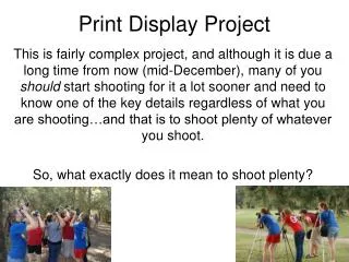 Print Display Project