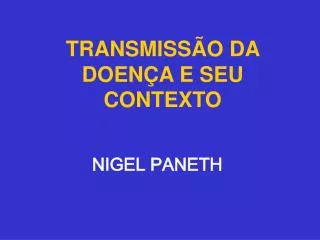 transmiss o da doen a e seu contexto