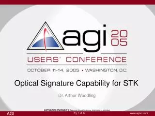 Optical Signature Capability for STK