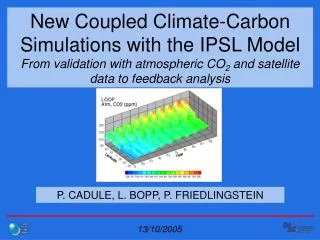 P. CADULE, L. BOPP, P. FRIEDLINGSTEIN